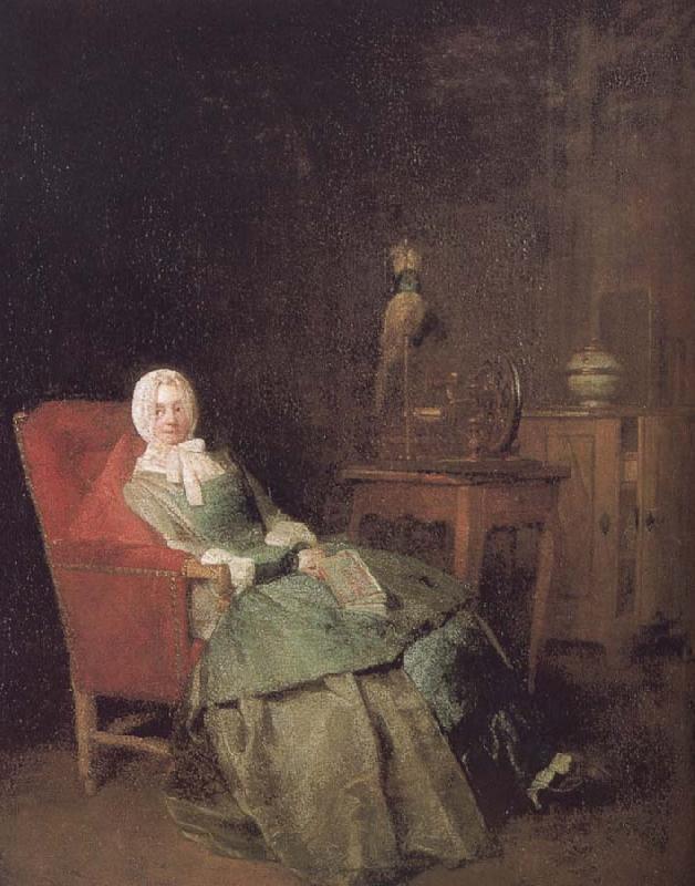 Jean Baptiste Simeon Chardin Take the book of women Germany oil painting art